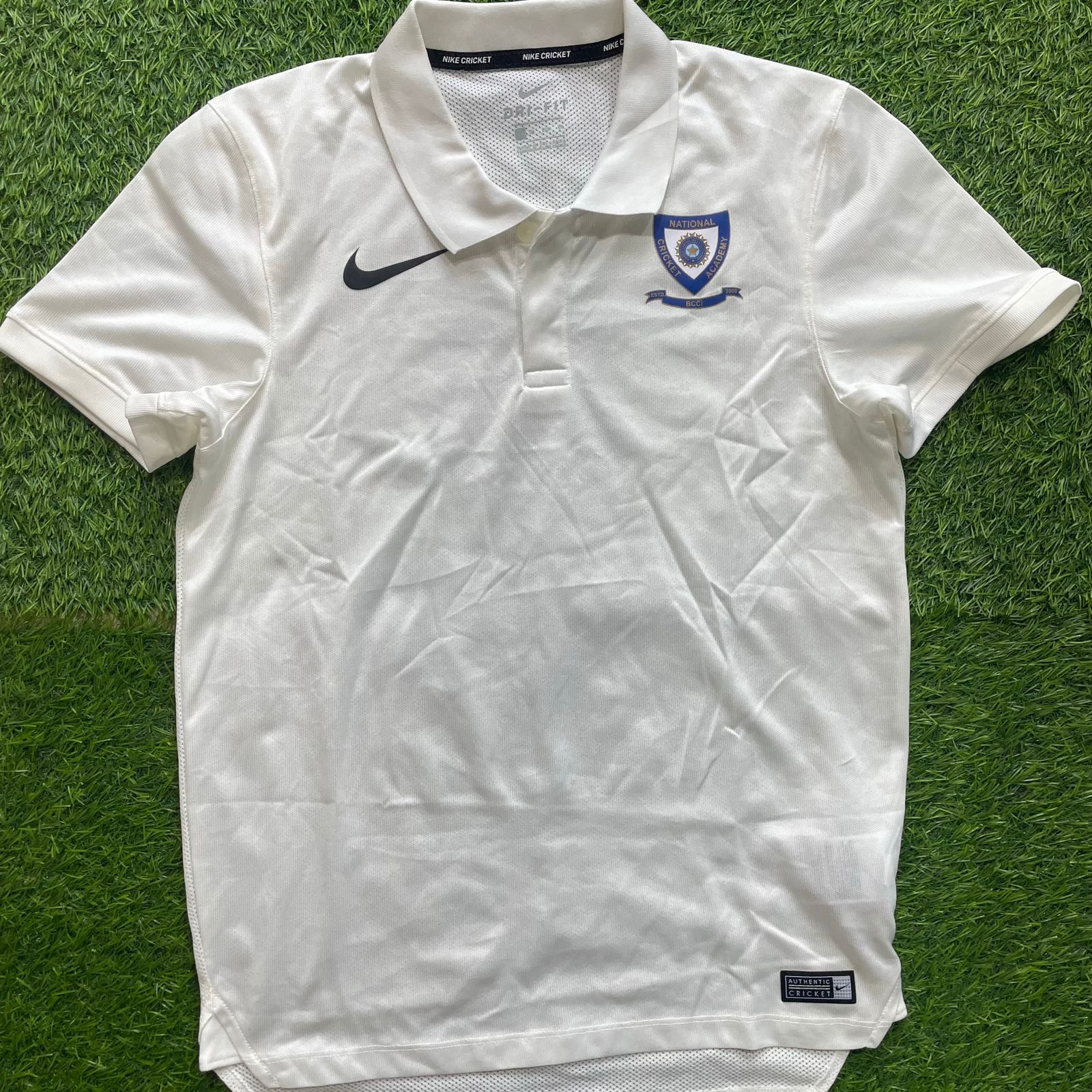 Nike white cricket jersey on sale